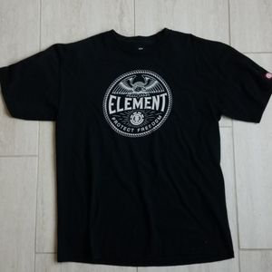 3/$30 ELEMENT Black Mens Tee Size Large
